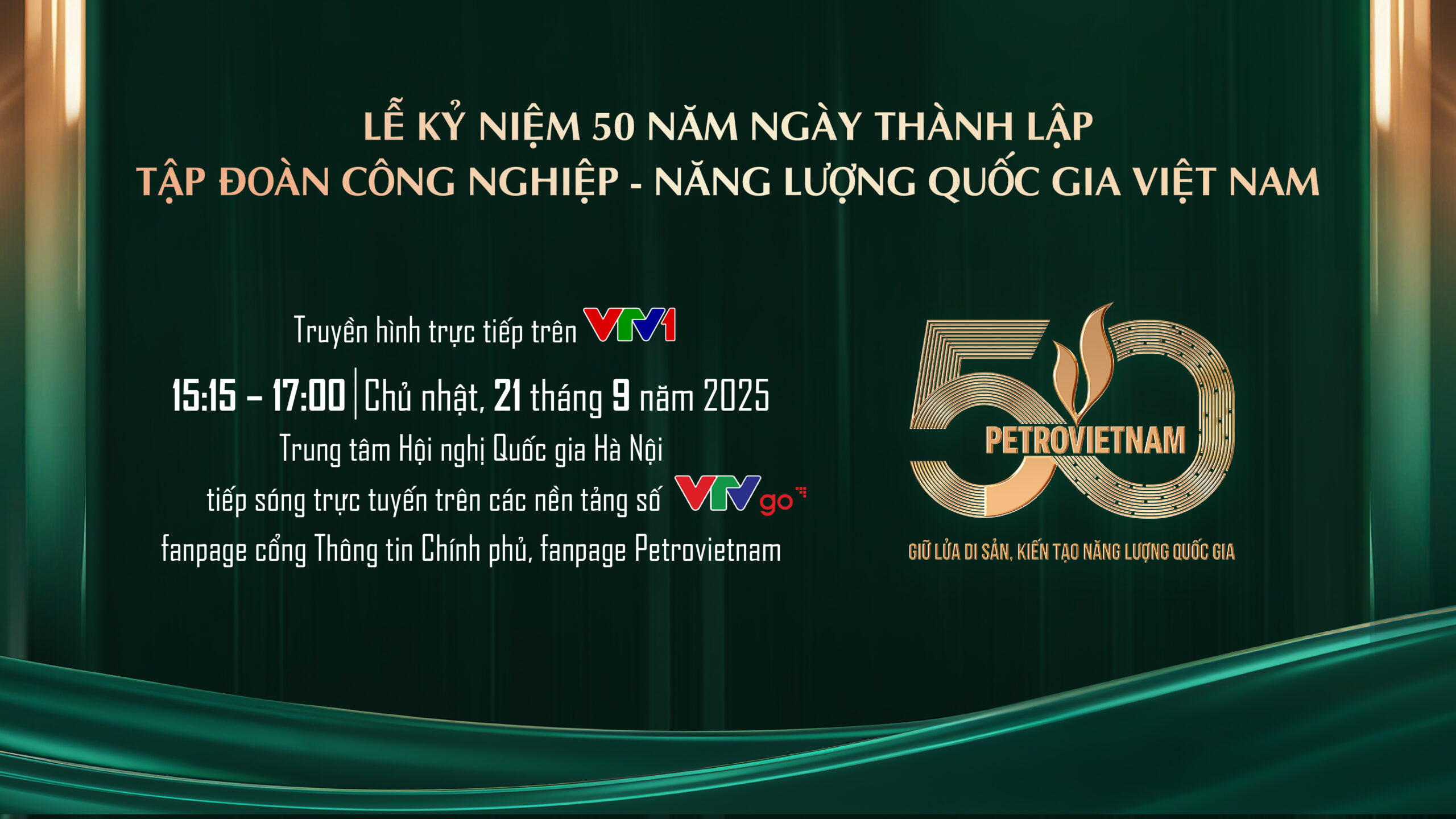 LỄ KỶ NIÊM 50 NĂM NGÀY THÀNH LẬP TẬP ĐOÀN CÔNG NGHIÊP – NĂNG LƯỢNG QUỐC GIA VIÊT NAM